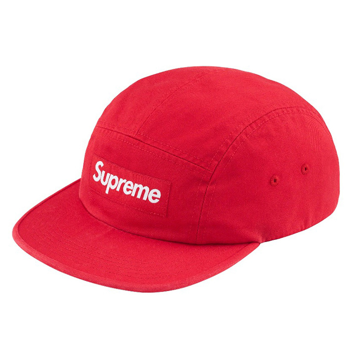 シュプリーム Washed Chino Twill Camp Cap キャップ チノツイル